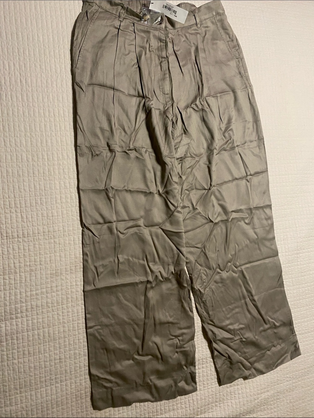 The Drop Anna Khaki Trousers Bootcut Pants